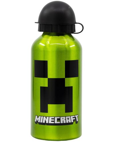 Метална бутилка Stor Minecraft - 400 ml - 1