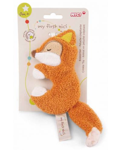 Мека играчка NICI - Спящата Лисица Финни, 14 cm - 3