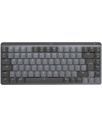 Механична клавиатура Logitech - MX Mechanical Mini, безжична, сива - 1
