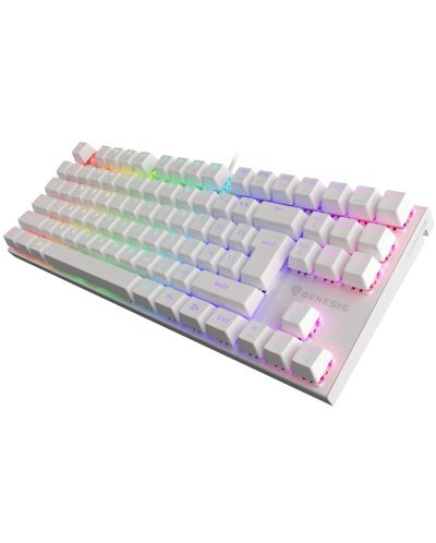 Механична клавиатура Genesis - Thor 303 TKL, Outemu Brown, RGB, бяла - 3