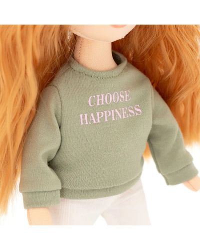 Мека кукла Orange Toys Sweet Sisters - Съни със зелен пуловер, 32 cm - 6