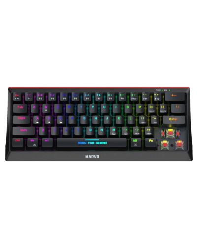 Механична клавиатура Marvo - KG962G, Red, RGB, черна - 3