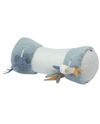Мека играчка Mamas & Papas - Tummy Time Roll, Welcome to the world, Blue - 2