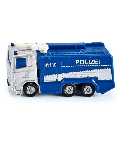 Метална играчка Siku - Полицейски камион с водно оръдие - 1