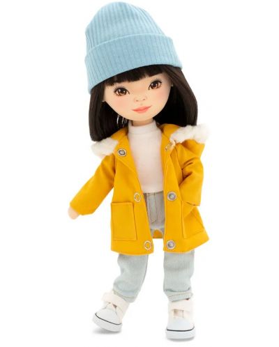 Мека кукла Orange Toys Sweet Sisters - Лилу с парка в цвят горчица, 32 cm - 1