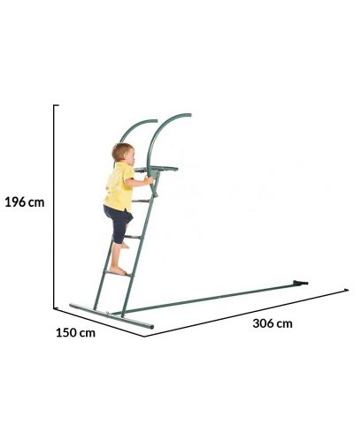 Метална стълба за пързалка Moni - Tsuri, 196 cm - 3