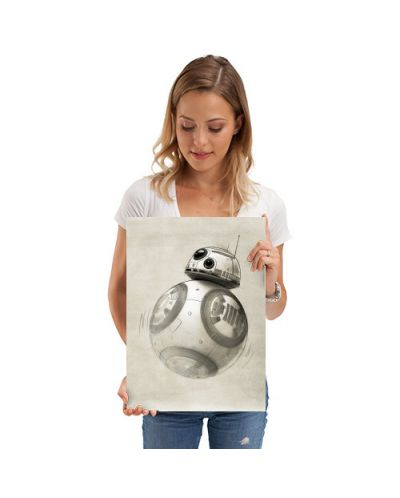 Метален постер Displate - Star Wars: BB-8 - 2