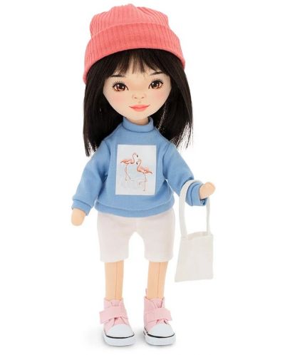 Мека кукла Orange Toys Sweet Sisters - Лилу със светлосин пуловер, 32 cm - 3