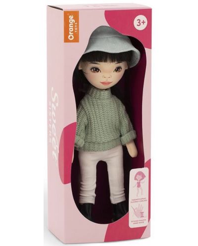 Мека кукла Orange Toys Sweet Sisters - Лилу със зелен пуловер, 32 cm - 7