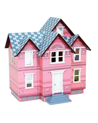 Дървена викторианска къща за кукли Melissa and Doug - 3 етажа - 1