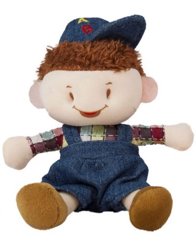 Мека кукла Амек Тойс - Момче с дънкови дрехи, 12 cm - 1