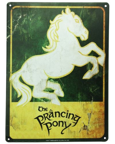 Метален постер ABYstyle Movies: The Lord of the Rings - Prancing Pony - 1