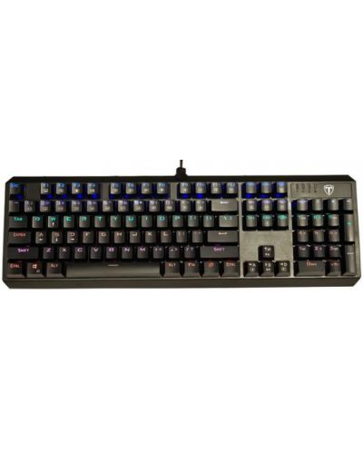 Механична клавиатура T-Dagger - Pavones, Blue ET, RGB, черна - 1