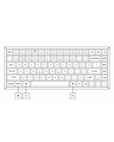Механична клавиатура Keychron - K2 Pro, H-S, Clicky, RGB, черна - 3