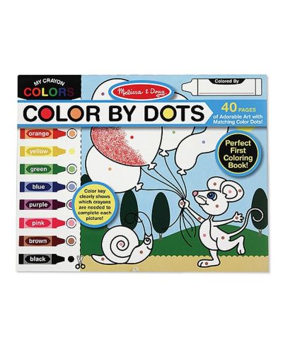 Детска книжка Melissa & Doug - Оцвети по точки - 1