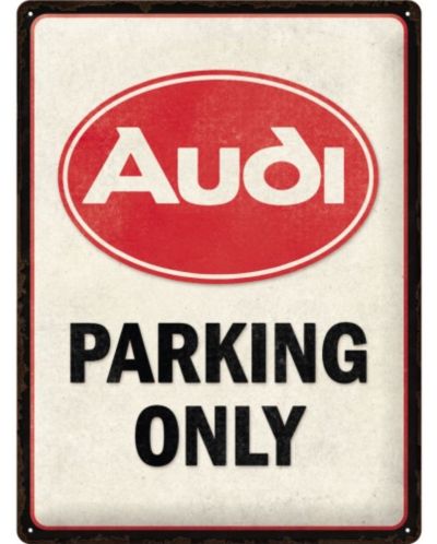 Метална табелка Nostalgic Art Audi - Parking Only - 1