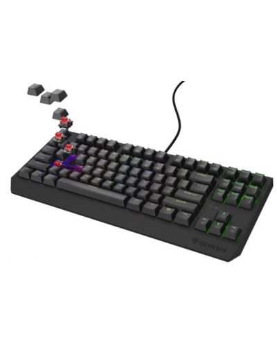 Механична клавиатура Genesis - Thor 230 TKL, Outemu Red, RGB, черна - 3