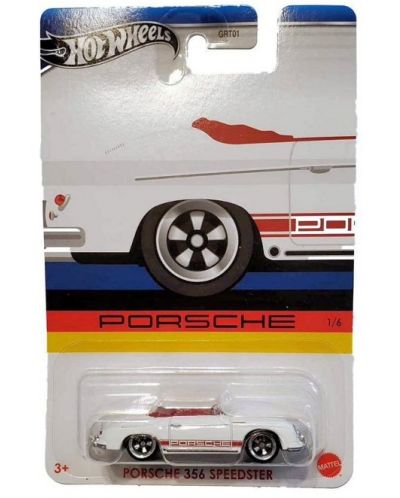 Метална количка Hot Wheels Porsche - Porsche 356 Speedster, 1:64 - 1