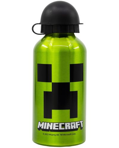 Метална бутилка Stor Minecraft - 400 ml - 2