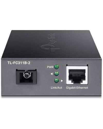 Медиен конвертор TP-Link - TL-FC311B-2, RJ-45/SC/UPC, черен - 3