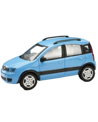 Метална количка Newray - Fiat Panda 4X4, синя, 1:43 - 1