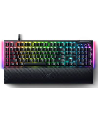 Механична клавиатура Razer - BlackWidow V4, Green, RGB, черна - 1