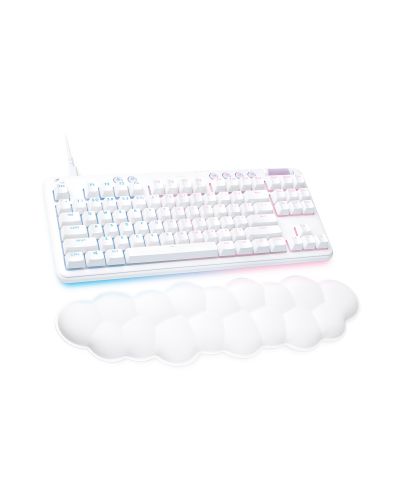 Механична клавиатура Logitech - G713, Tactile RGB, US, Off White - 3