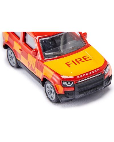 Метална играчка Siku - Land Rover Defender Feuerwehr - 2