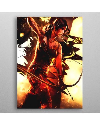 Метален постер Displate - Tomb Raider - Lara Croft Archer - 3