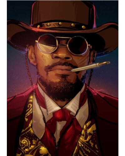 Метален постер Displate Movies: Django Unchained - Django - 1