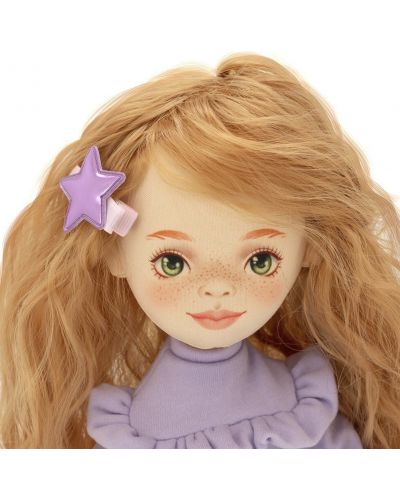 Мека кукла Orange Toys Sweet Sisters - Съни с лилав пуловер, 32 cm - 4