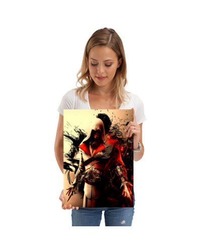 Метален постер Displate - Assassins Creed Brotherhood - Ezio Auditore - 2
