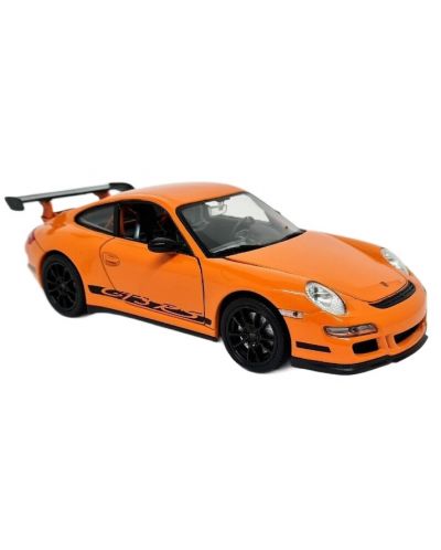 Метална кола Welly - Porsche 911 GT3, 1:24, оранжева - 1