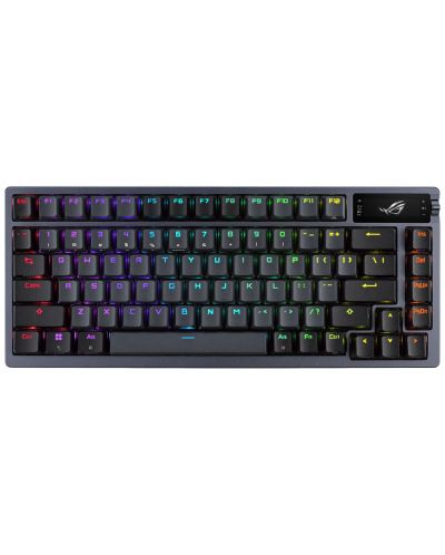 Механична клавиатура ASUS - ROG Azoth, безжична, NX Red, RGB, сива - 1