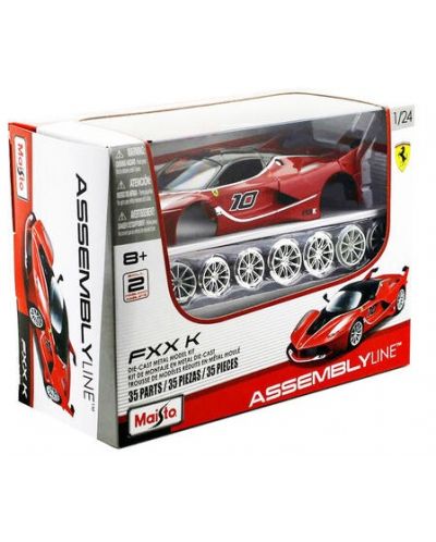 Метална кола за сглобяване Maisto Assembly Line - Ferrari FXX K, 1:24 - 2
