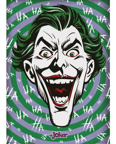 Плакат с метален ефект Pyramid DC Comics: The Joker - Ha Ha Ha