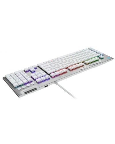 Механична клавиатура Logitech - G815 LIGHTSYNC, Tactile, RGB, бяла - 3