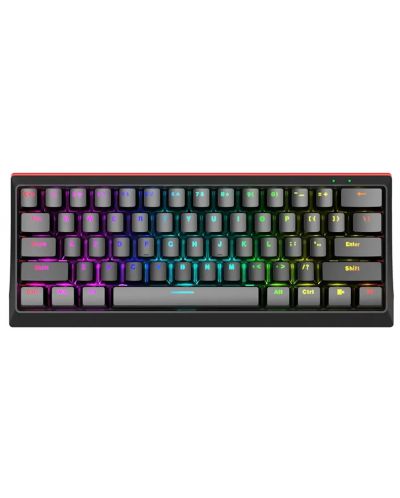 Механична клавиатура Marvo - KG962G, Red, RGB, черна - 1