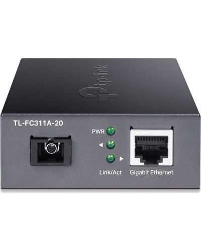 Медиен конвертор TP-Link - TL-FC311A-20, RJ-45/SC/UPC, черен - 3