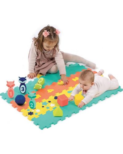 Меко килимче с боулинг и сензорни играчки Ludi - 5