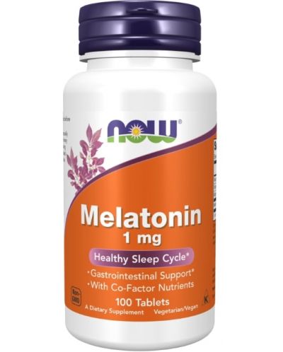 Melatonin, 100 таблетки, Now - 1