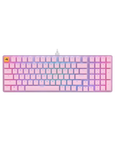 Механична клавиатура Glorious - GMMK 2 Full-Size, Fox, RGB, розова - 1