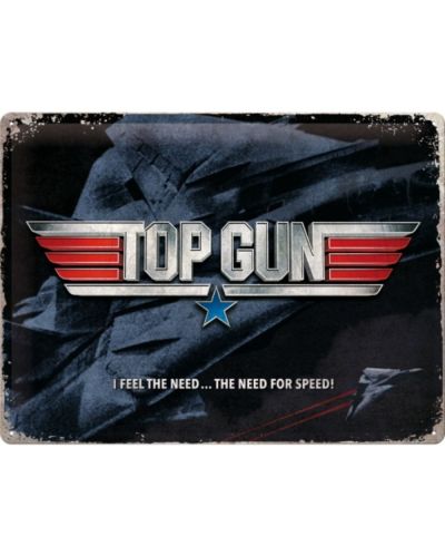 Метална табелка Nostalgic Art - Top Gun The Need for Speed - 1