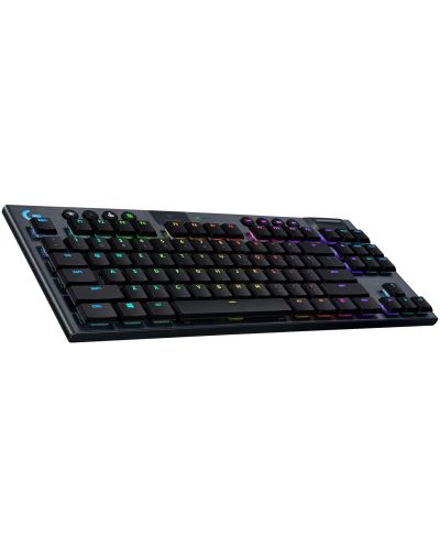Механична клавиатура Logitech - G915 TKL, Clicky, RGB, черна - 11