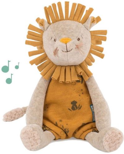 Мека музикална играчка Moulin Roty Sous mon baobab - Лъвче