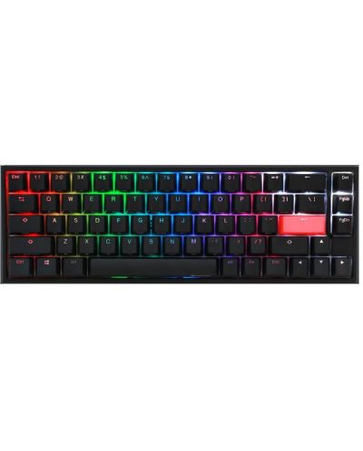 Механична клавиатура Ducky - One 2 SF RGB, MX Silent Red, черна - 1