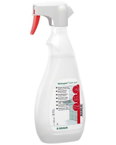 Meliseptol Foam Pure Дезинфектант за повърхности, 750 ml, B. Braun - 1