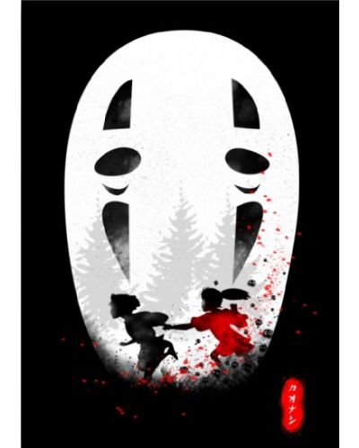 Метален постер Displate Animation: Ghibli - No Face - 1