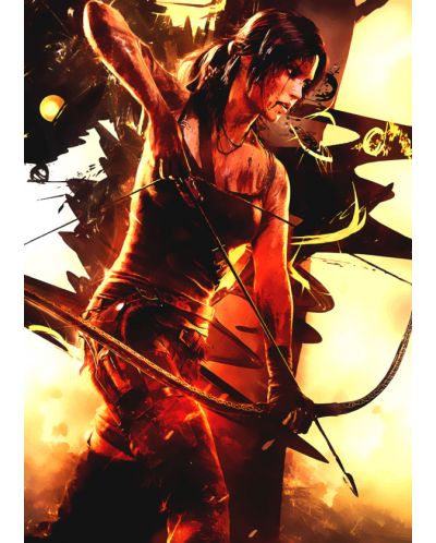 Метален постер Displate - Tomb Raider - Lara Croft Archer - 1