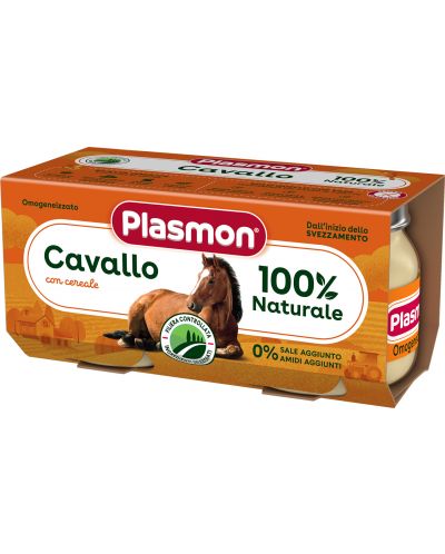 Месно пюре Plasmon - Конско месо, 2 х 80 g - 1